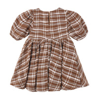 Rylee and Cru Mulberry Aspen Plaid Rose Dress