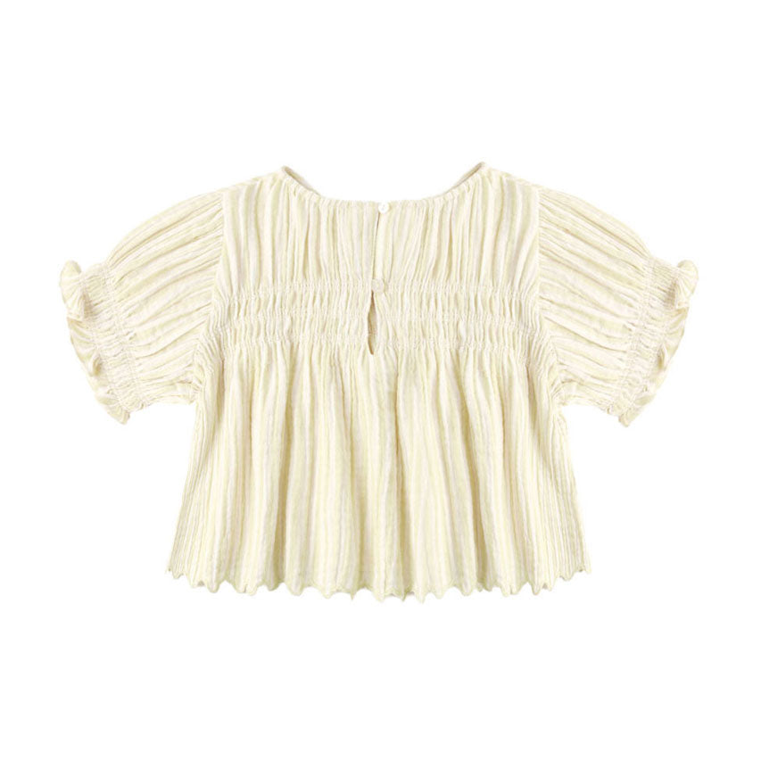 Rylee and Cru  Citron Stripe Colette Top