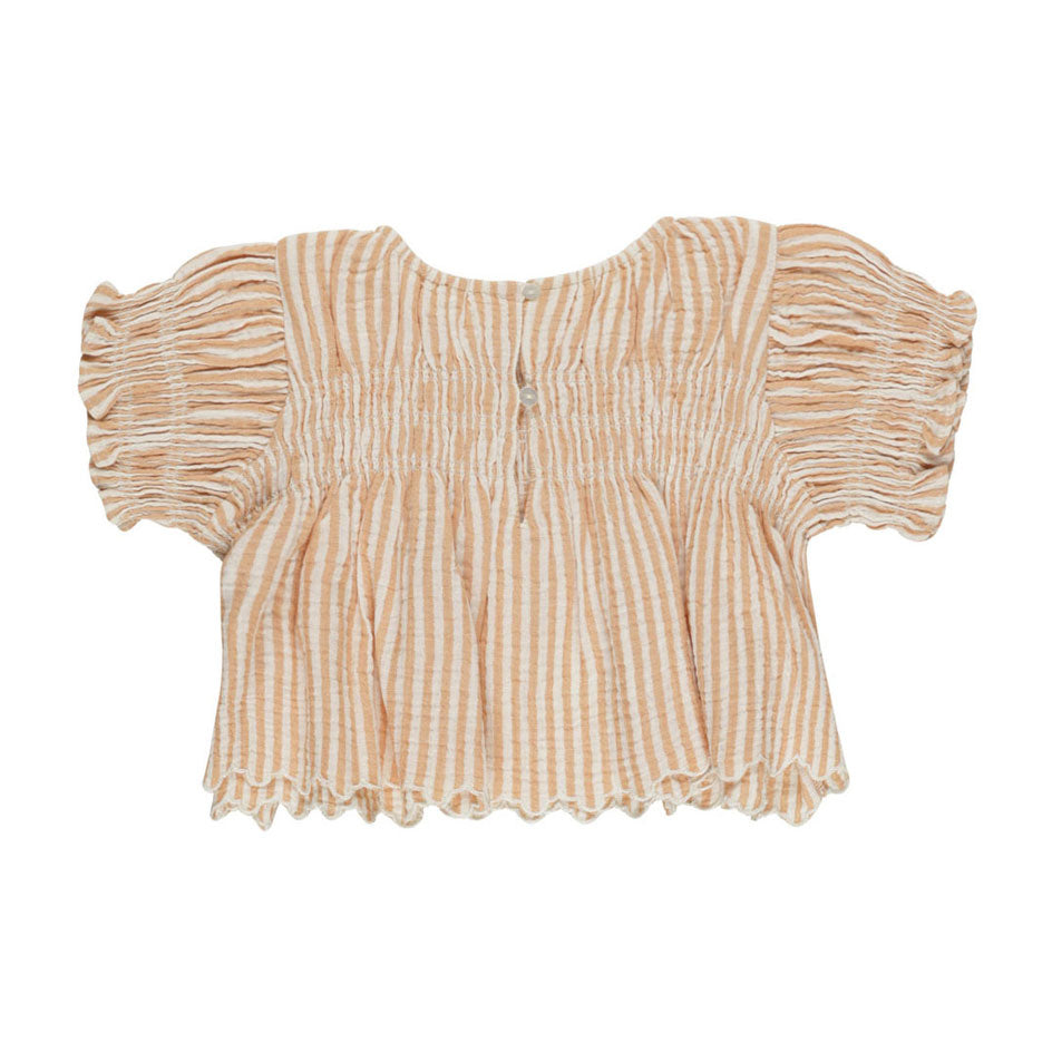 Rylee and Cru Grapefruit Stripe Colette Top