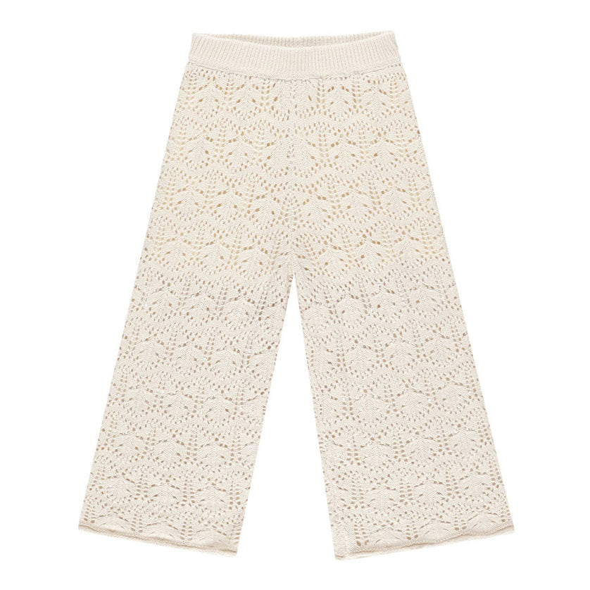 Rylee and Cru Natural Chrochet Knit Pant