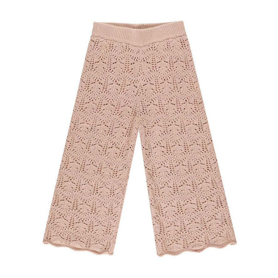 Rylee and Cru Rose Crochet Knit Pant
