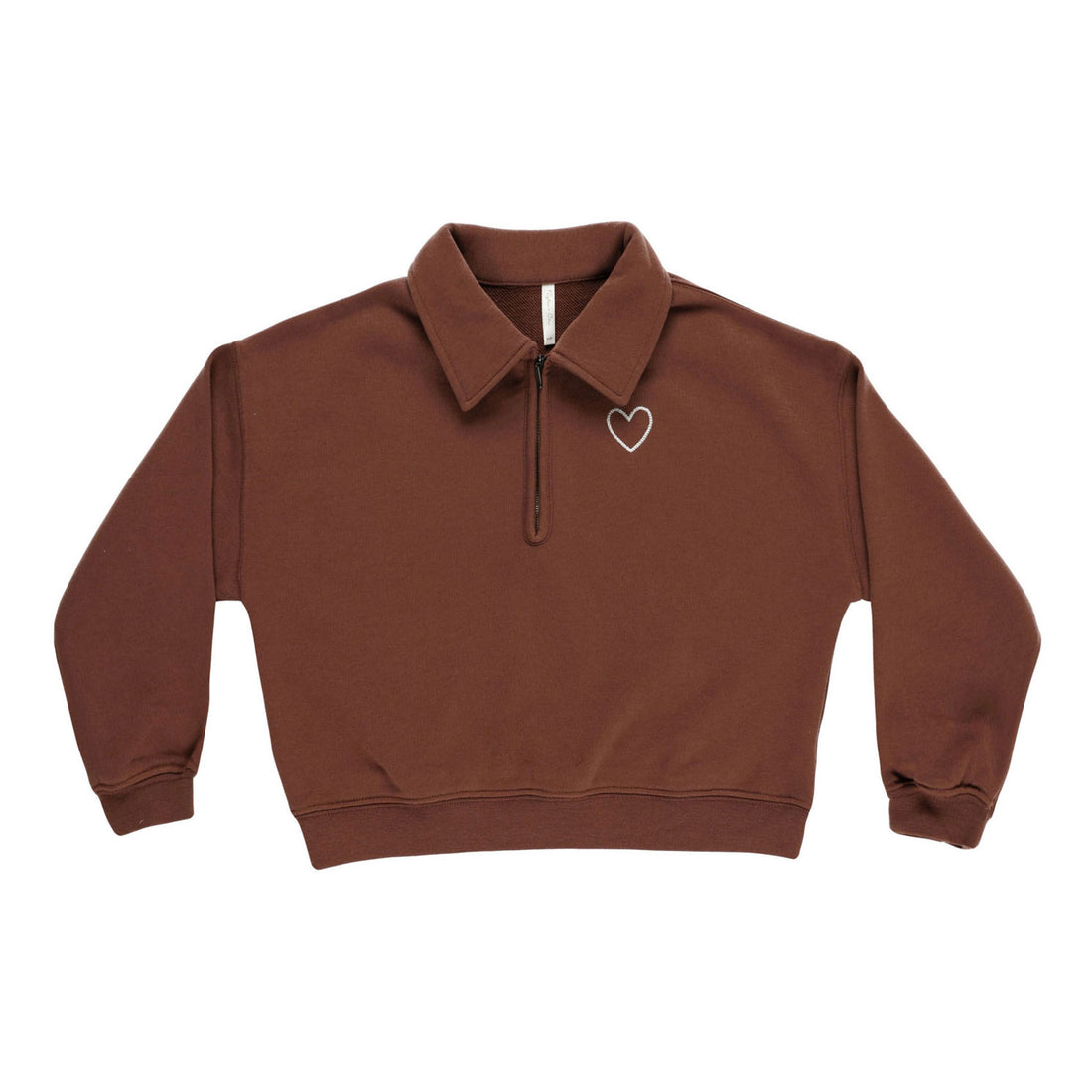 Rylee and Cru Brick Quarter Zip Pullover