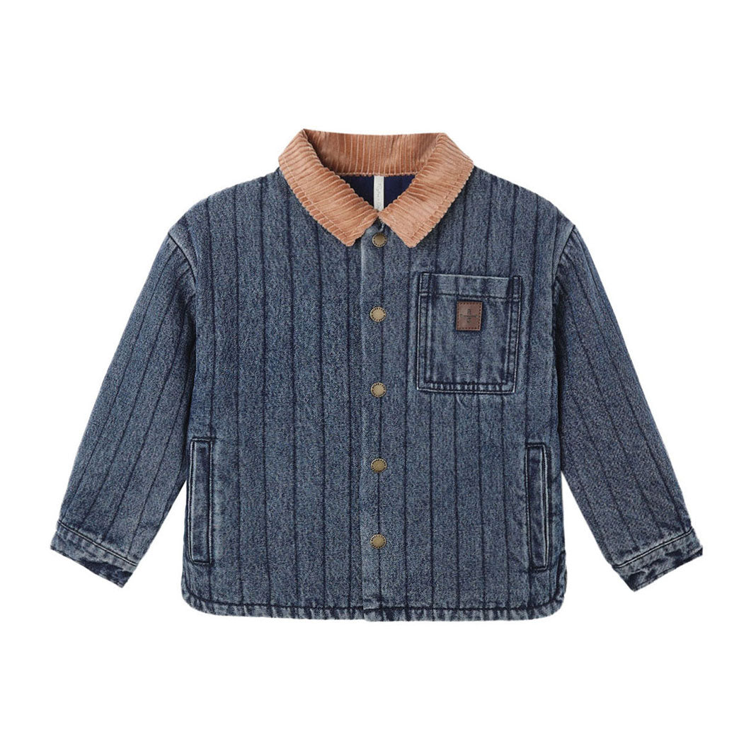 Rylee and Cru Indigo Nashville Quilted Jacket