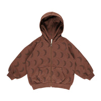 Rylee and Cru Moon Zip Up Hoodie