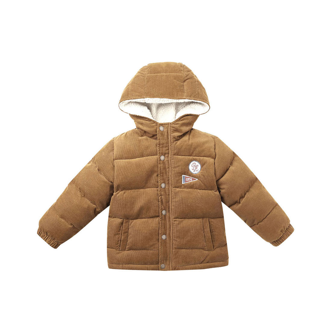 Rylee and Cru Golden Cord Puffer Jacket