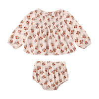 Rylee and Cru Antique Bouquet Sophia Top + Bloomer Set