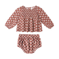 Rylee and Cru Ruby Fleur Sophia Top + Bloomer Set