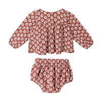 Rylee and Cru Ruby Fleur Sophia Top + Bloomer Set