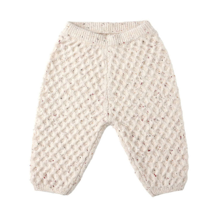 Rylee and Cru Natural Speckled Knit Pant