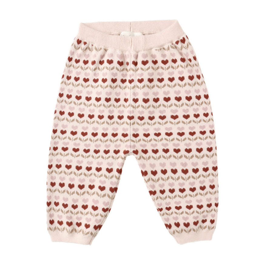 Rylee and Cru Ruby Hearts Knit Pant