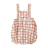 Rylee and Cru Cherry Check Chiara Romper