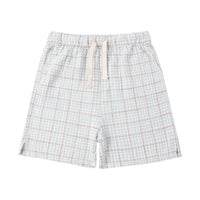 Rylee and Cru Light Blue Plaid Perry Short