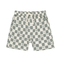 Rylee and Cru Natural Coastal Check Perry Short