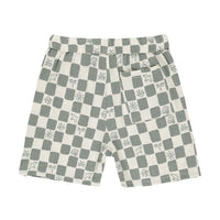 Rylee and Cru Natural Coastal Check Perry Short