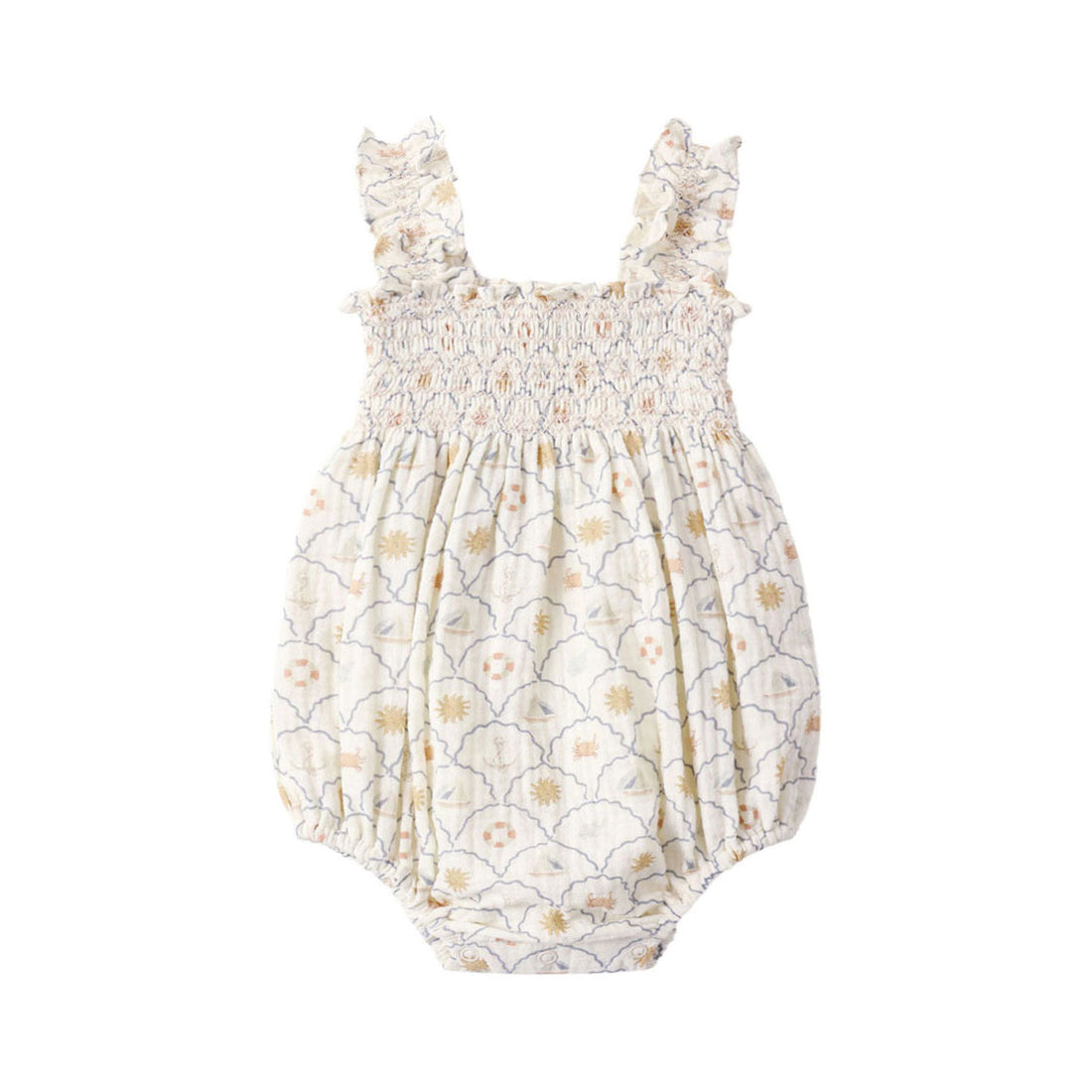 Rylee and Cru  Ivory Nautical Julia Romper
