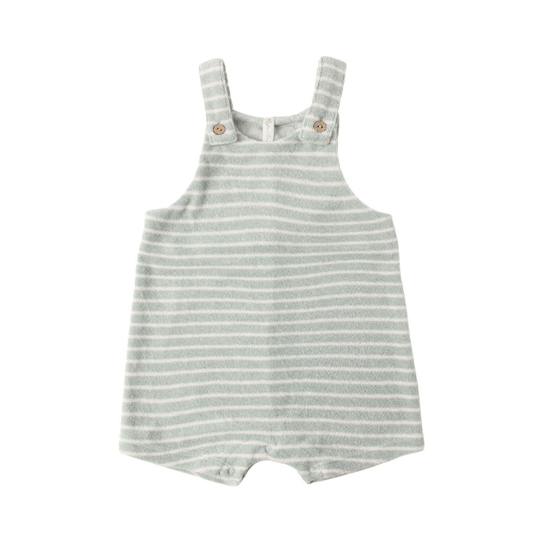 Rylee and Cru  Seafoam Terry Stripe Gio Romper