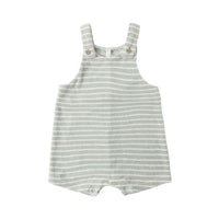 Rylee and Cru  Seafoam Terry Stripe Gio Romper