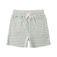 Rylee and Cru  Seafoam Stripe Terry Short