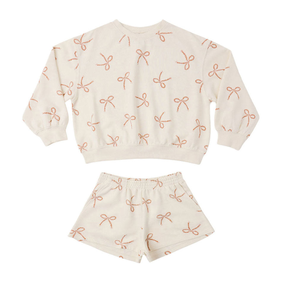 Rylee and Cru Sailor Bows Summer Terry Set