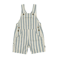 Rylee and Cru Ocean Stripe Denim Shortalls