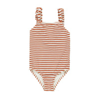 Rylee and Cru Poppy Stripe Positano One-Piece