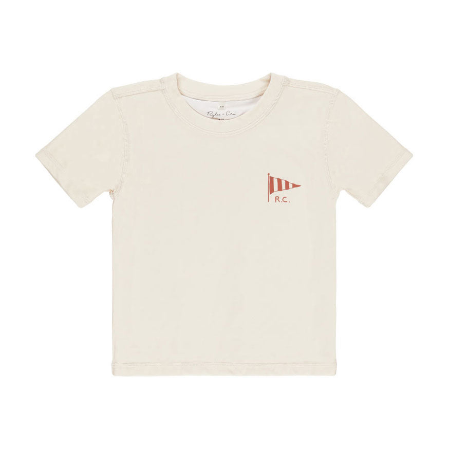 Rylee and Cru Natural Short Sleeve Rashguard
