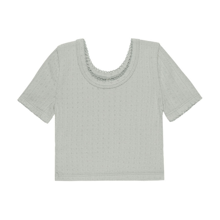 Rylee and Cru Seafoam Pointelle Tee
