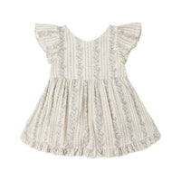 Rylee and Cru  Natural Blue Floral Lila Romper