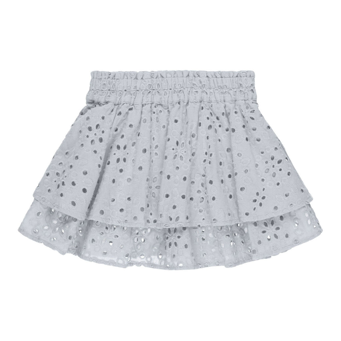 Rylee and Cru Light Blue Rose Mini Skirt