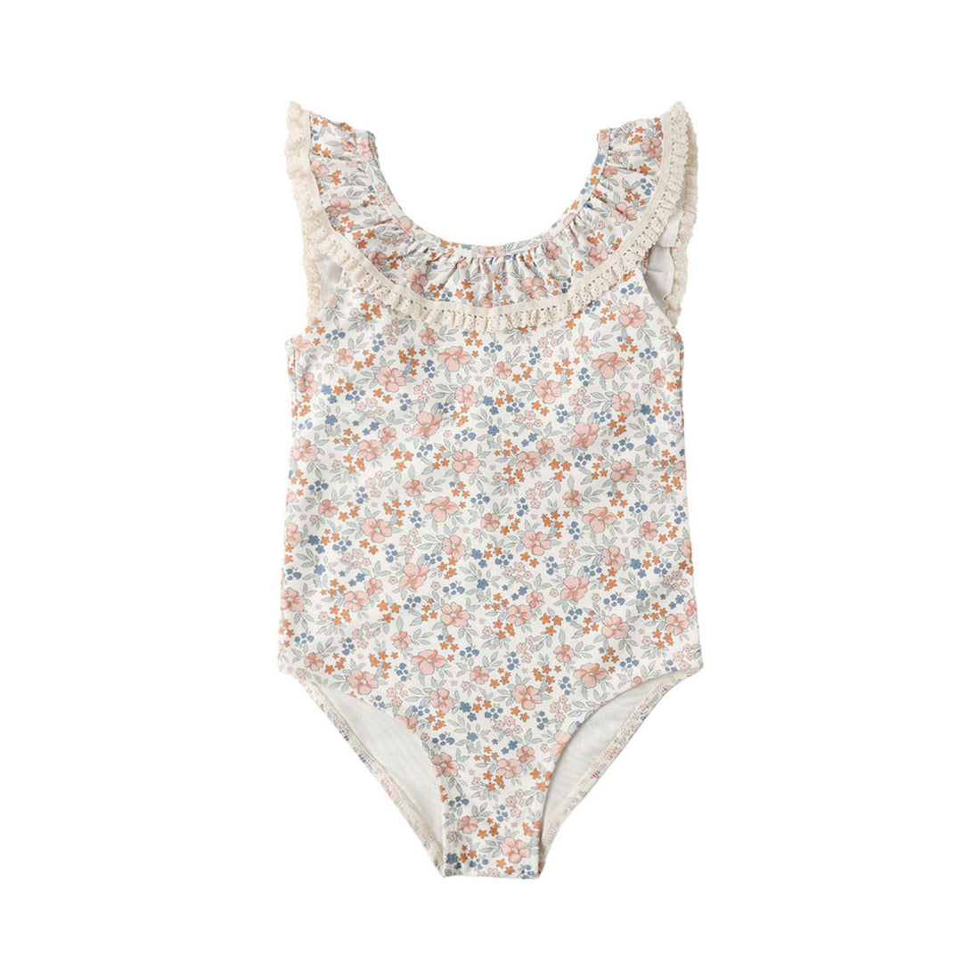 Rylee and Cru  Ivory Flower Field Margaret One-Piece
