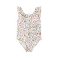Rylee and Cru  Ivory Flower Field Margaret One-Piece