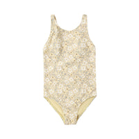 Rylee and Cru Lemon Meadow Scrunch One-Piece