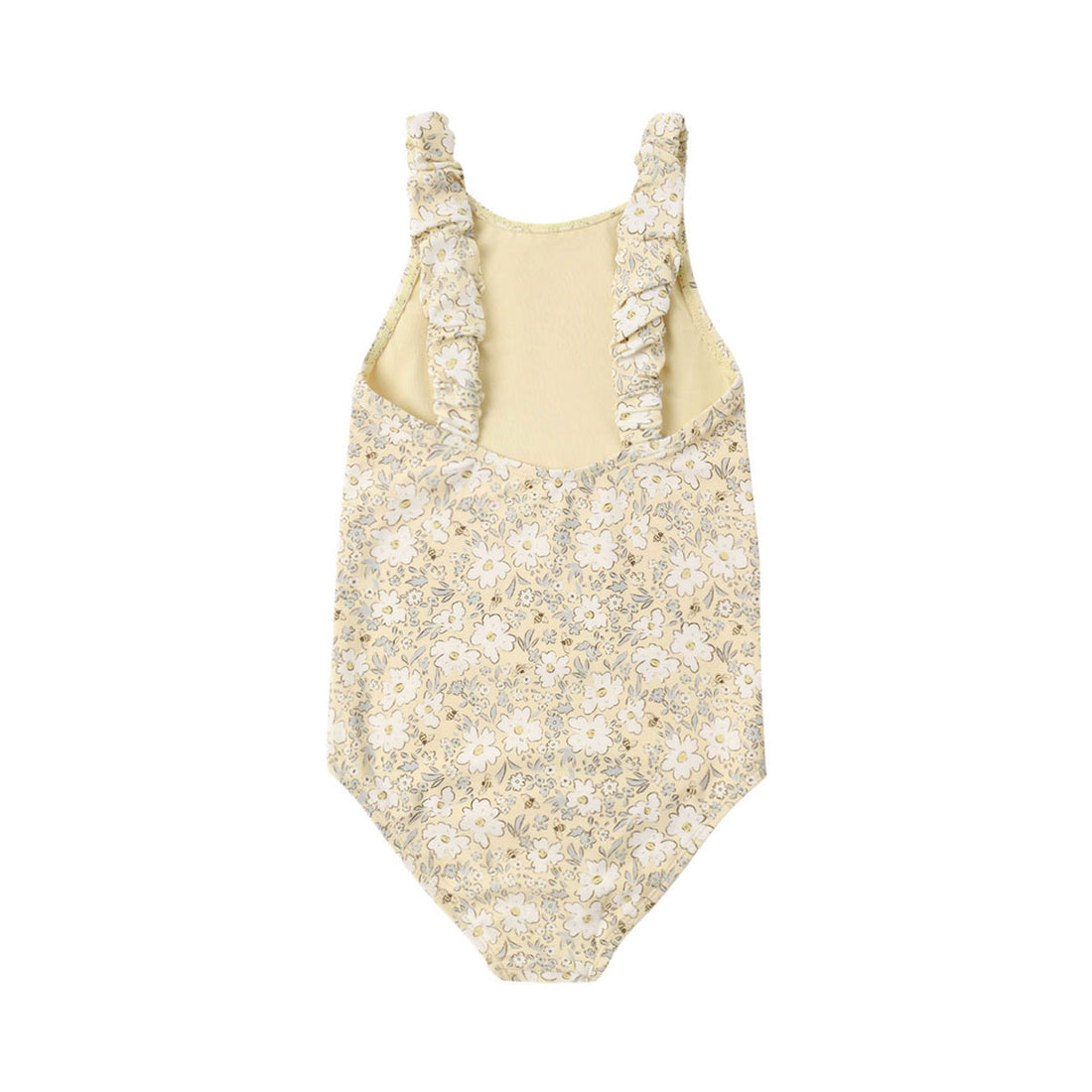 Rylee and Cru Lemon Meadow Scrunch One-Piece