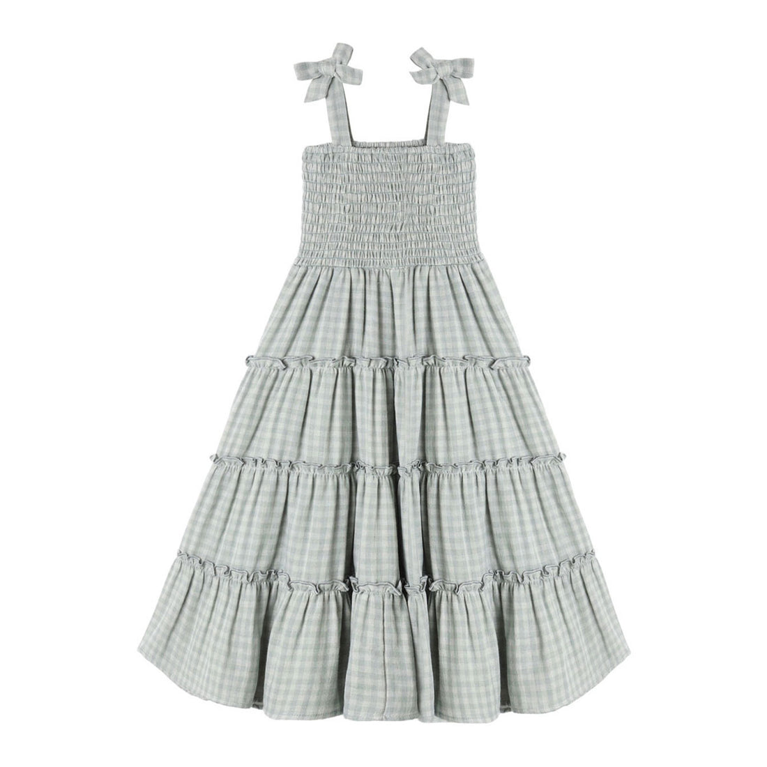 Rylee and Cru  Green Gingham Taylor Dress
