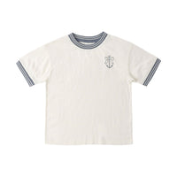 Rylee and Cru  Ivory Anchor Bow Ringer Tee