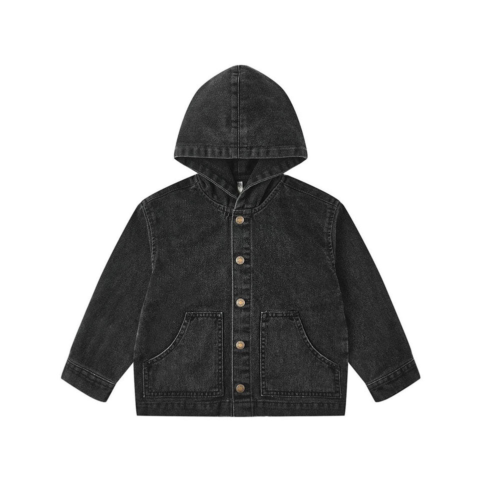 Rylee and Cru Washed Black Sammy Jacket