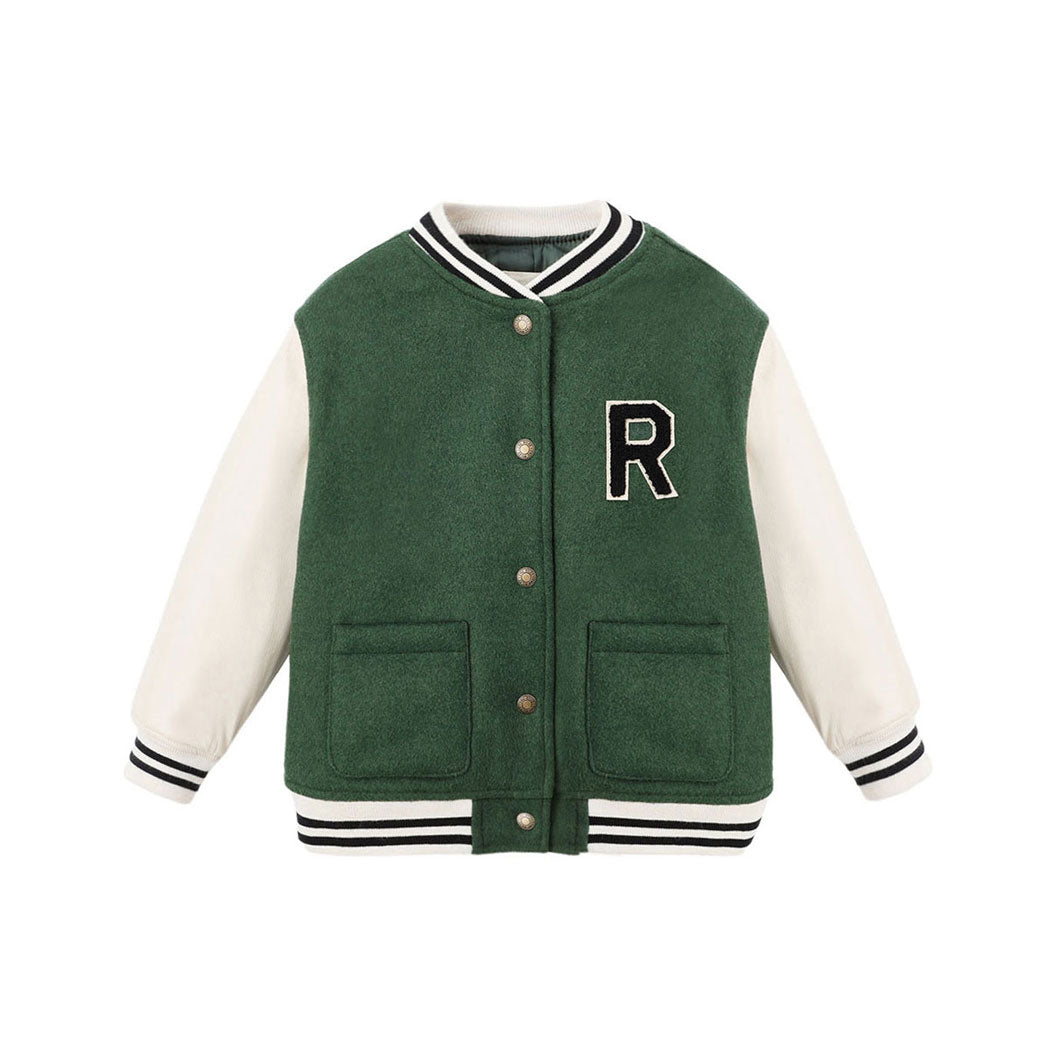 Rylee and Cru Green Varsity Jacket