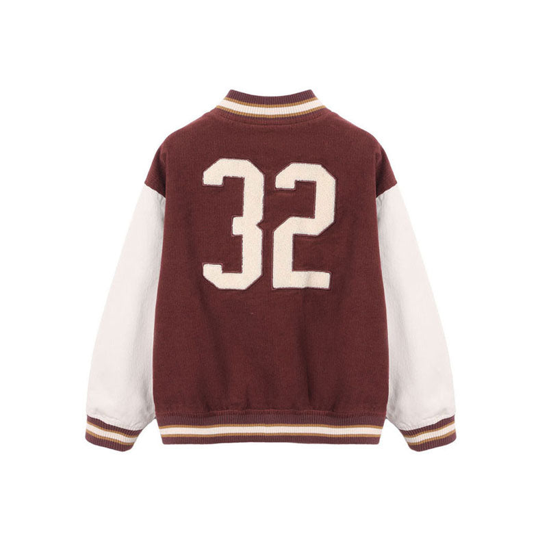 Rylee and Cru Burgundy Varsity Jacket