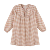 Rylee and Cru Fawn Gingham Collette Mini Dress
