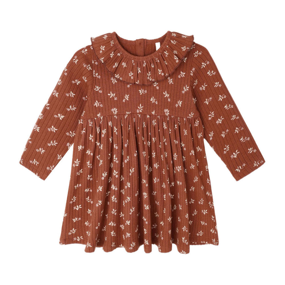 Rylee and Cru Ruby Ditsy Ruffle Collar Dress