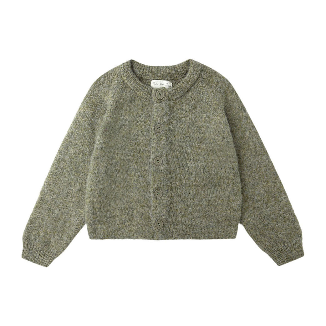Rylee and Cru Evergreen Fuzzy Cardigan