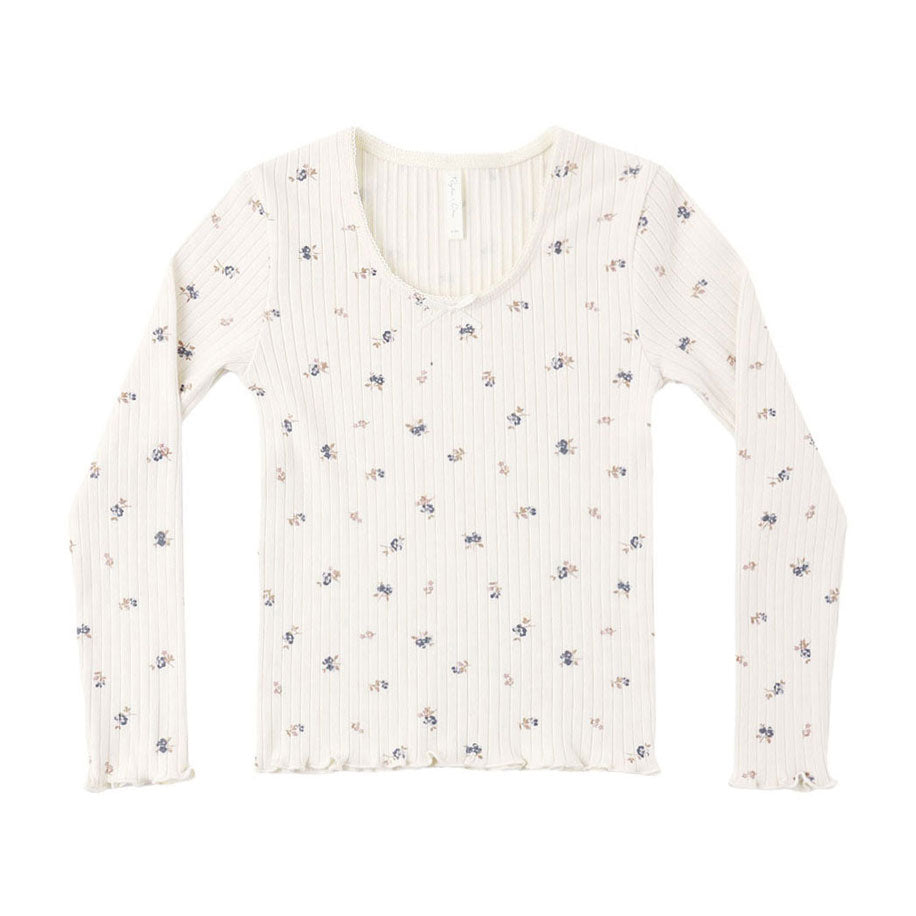 Rylee and Cru Natural Ribbed Long Sleeve Tee