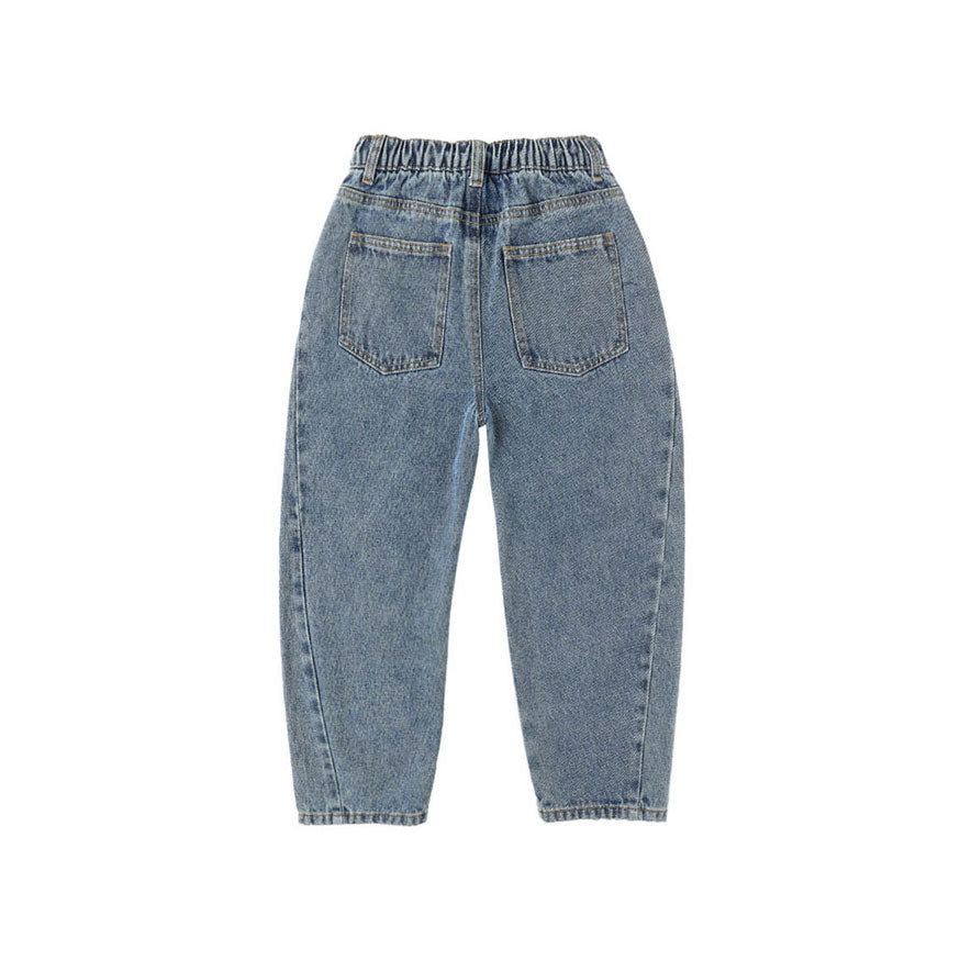 Rylee and Cru Indigo Denim Barrel Pant