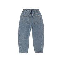 Rylee and Cru Indigo Denim Barrel Pant