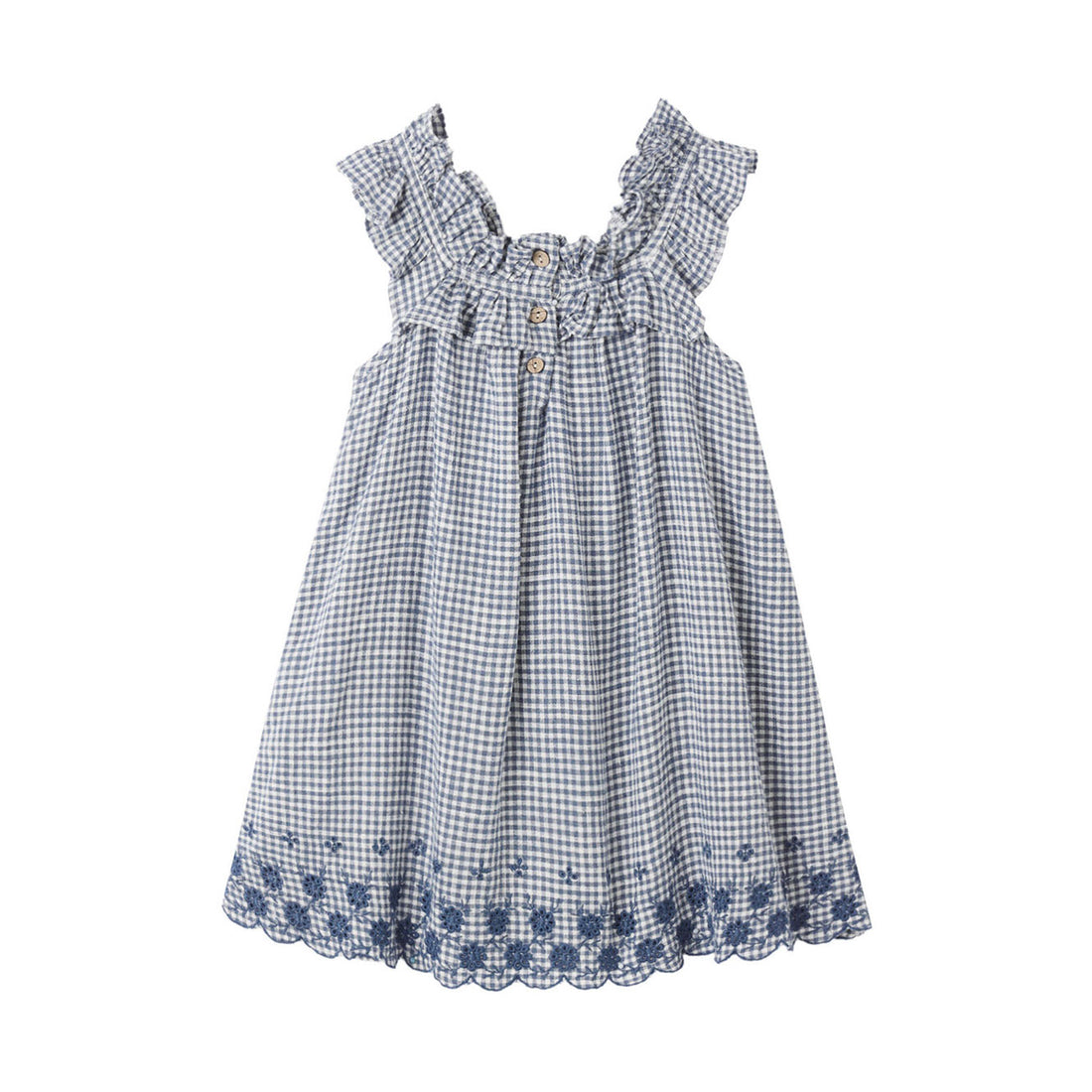 Rylee and Cru   Marine Gingham Lennon Dress