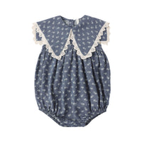 Rylee and Cru  Marine Ditsy Porter Romper