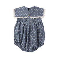 Rylee and Cru  Marine Ditsy Porter Romper
