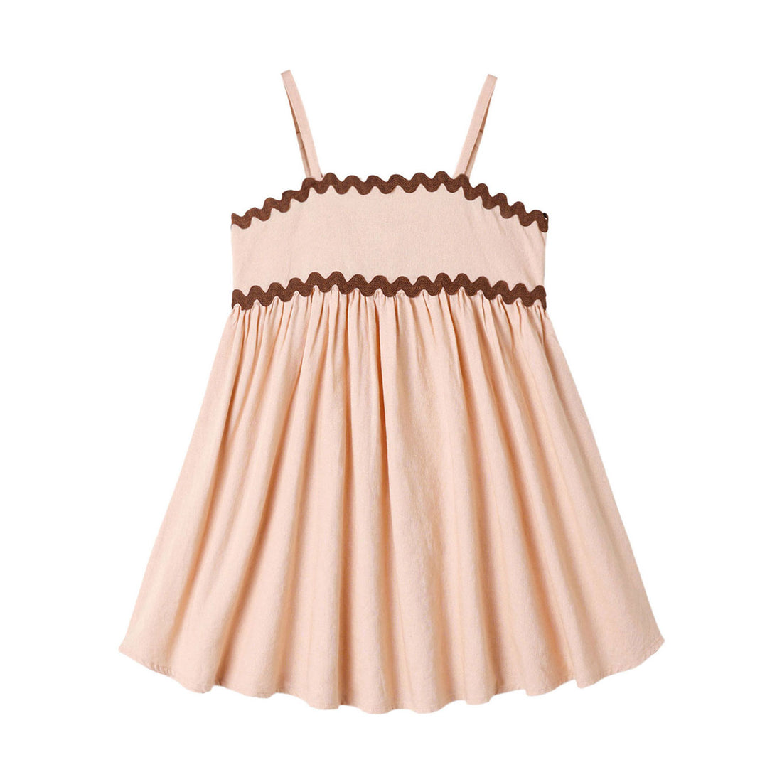 Rylee and Cru  Blush Ric Rac Dress
