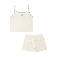 Rylee and Cru  Ivory Pointelle Lounge Set