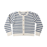 Rylee and Cru  Maritime Stripe Classic Cardigan